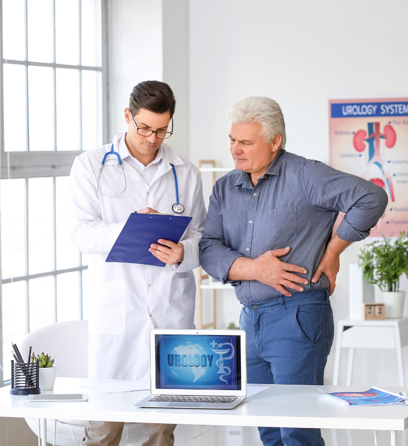 Doctor consulting patient